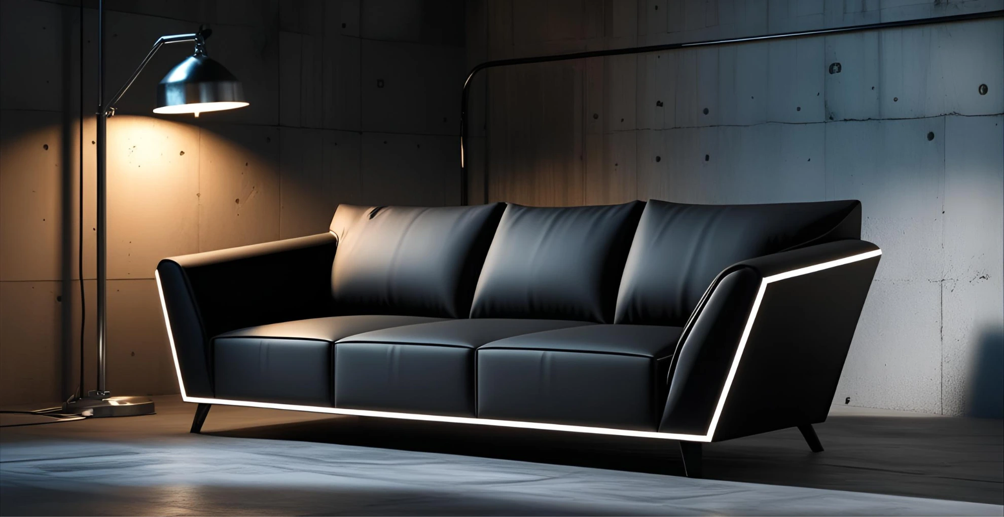 Futuristic Luxe Lounge Sofa