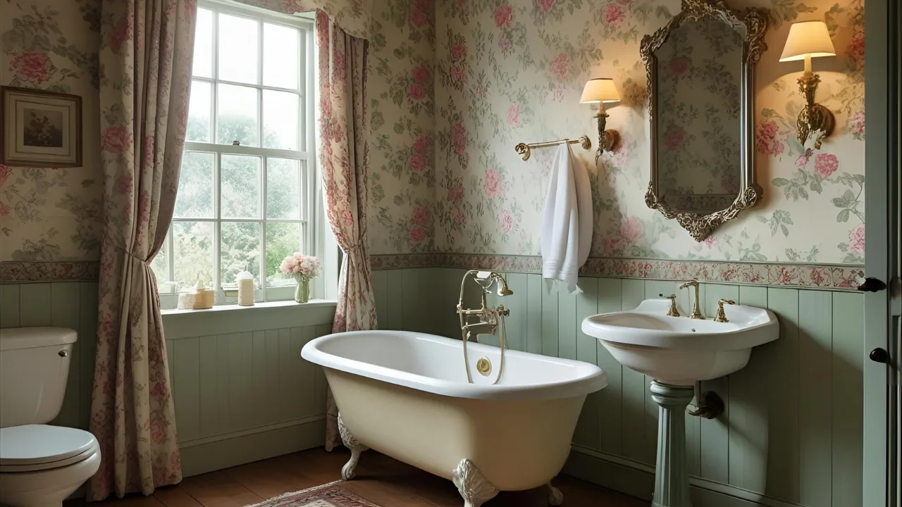 Vintage bathroom style