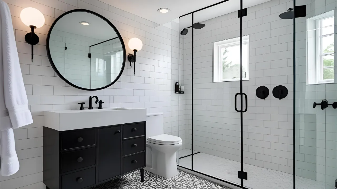 Modern bathroom look