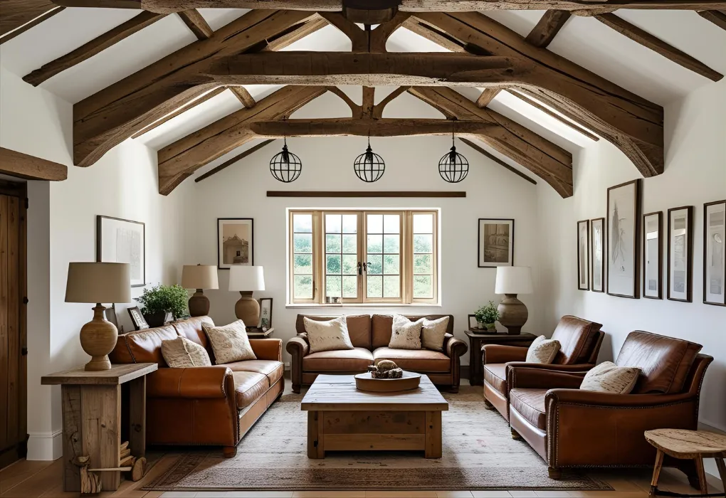 exposed wood beam ceiling


