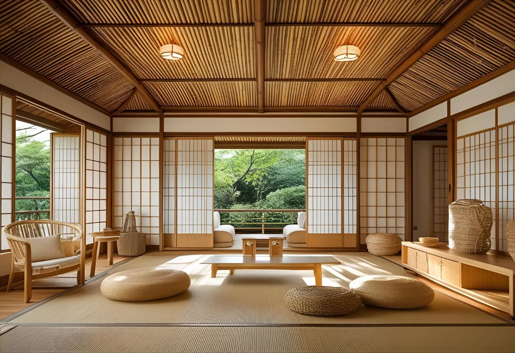 natural bamboo ceiling panels

